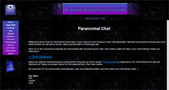 Desktop Screenshot of chat.paranormal.de