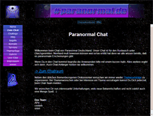 Tablet Screenshot of chat.paranormal.de